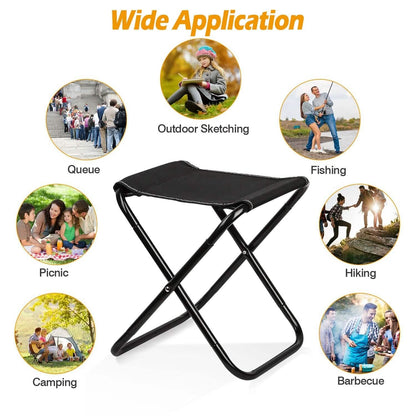 Foldable Camping Stool Portable Travel Chair - A-1 Thread Vault