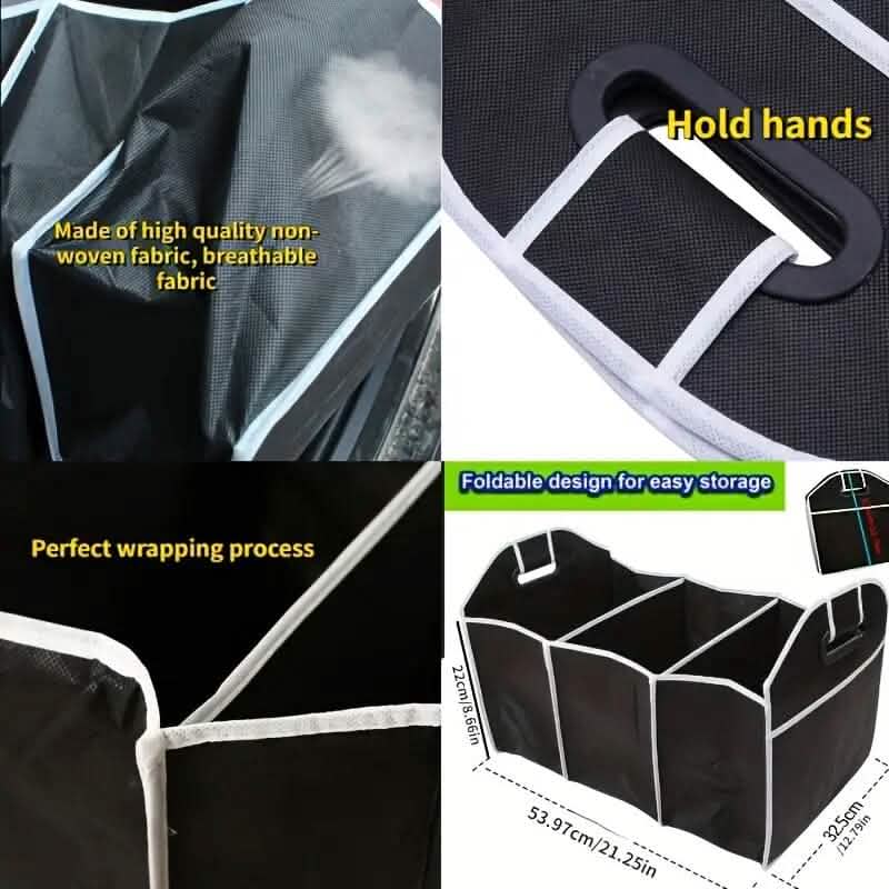Foldable Canvas Car Trunk Organizer - A-1 Thread Vault