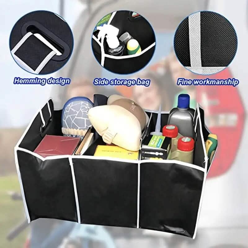 Foldable Canvas Car Trunk Organizer - A-1 Thread Vault