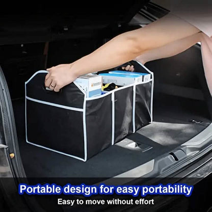 Foldable Canvas Car Trunk Organizer - A-1 Thread Vault
