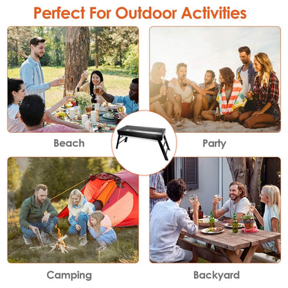 Foldable Charcoal BBQ Grill Stainless Steel Grill Net - A-1 Thread Vault