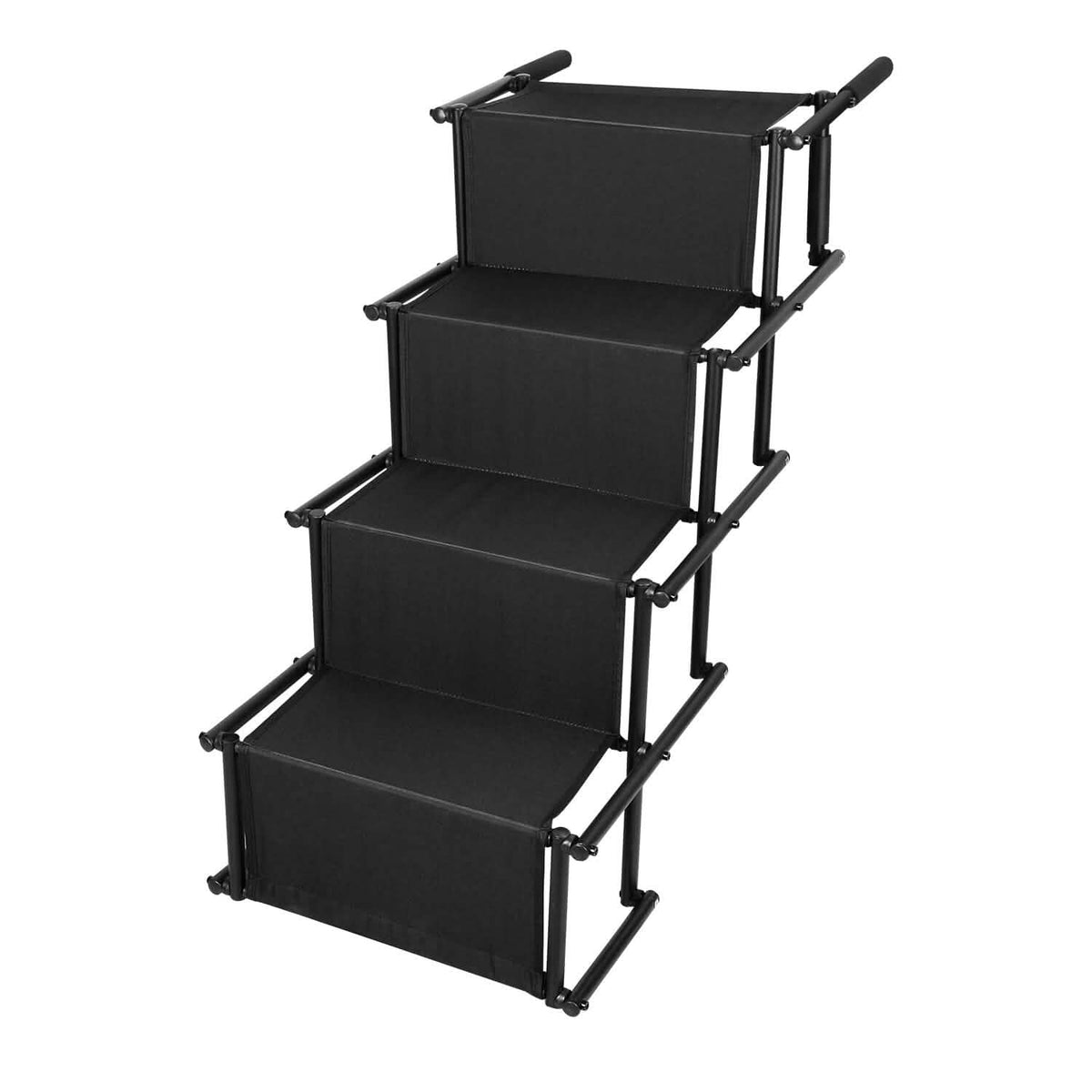 Foldable Dog Ramp 4 Step Collapsible Non Slip Stairs - A-1 Thread Vault