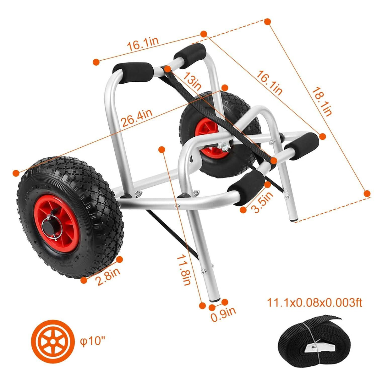 Foldable Kayak Canoe Boat Carrier - A-1 Thread Vault