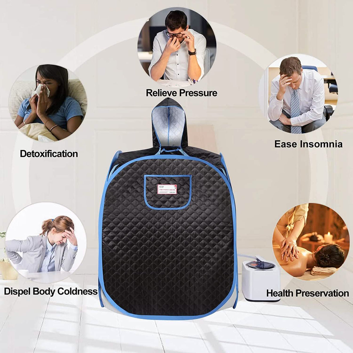 Foldable Lightweight Personal Sauna Tent for Home SPA - A-1 Thread Vault