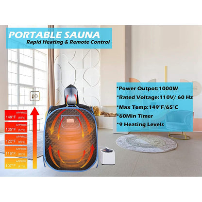 Foldable Lightweight Personal Sauna Tent for Home SPA - A-1 Thread Vault