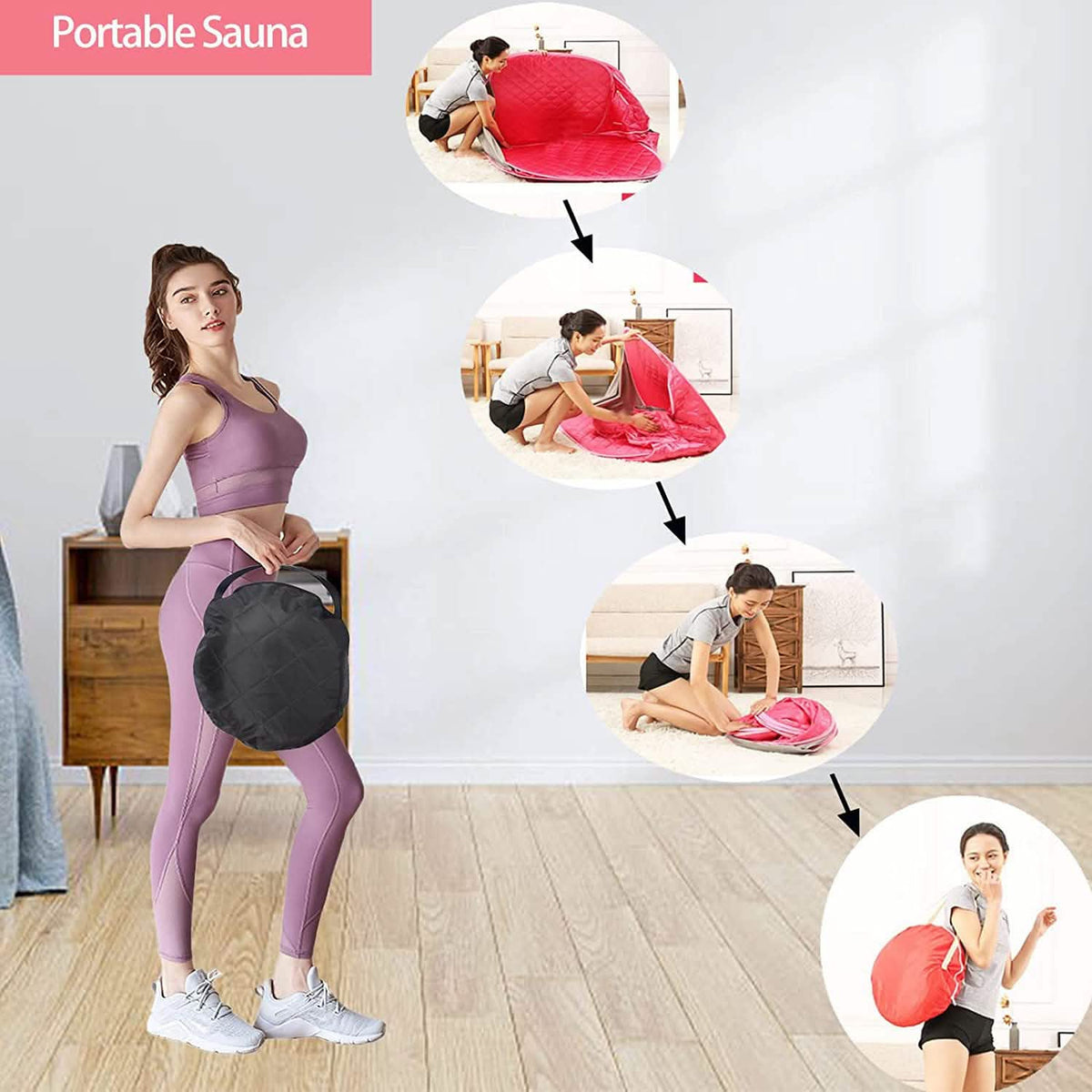 Foldable Lightweight Personal Sauna Tent for Home SPA - A-1 Thread Vault
