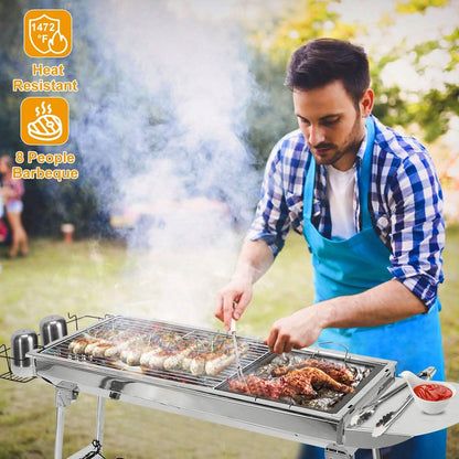 Foldable Portable Barbecue Grill - A-1 Thread Vault