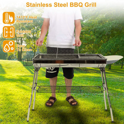 Foldable Portable Barbecue Grill - A-1 Thread Vault