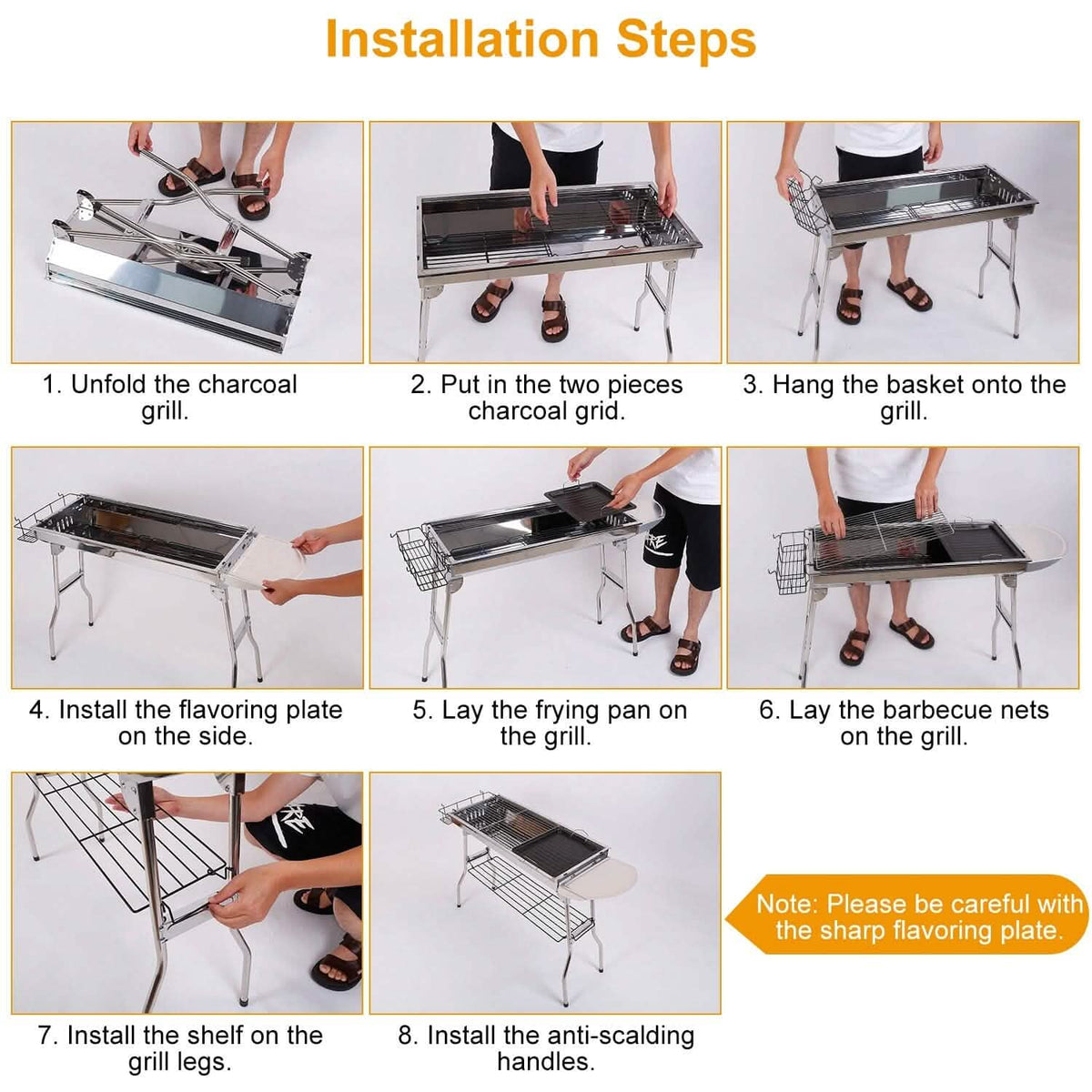 Foldable Portable Barbecue Grill - A-1 Thread Vault
