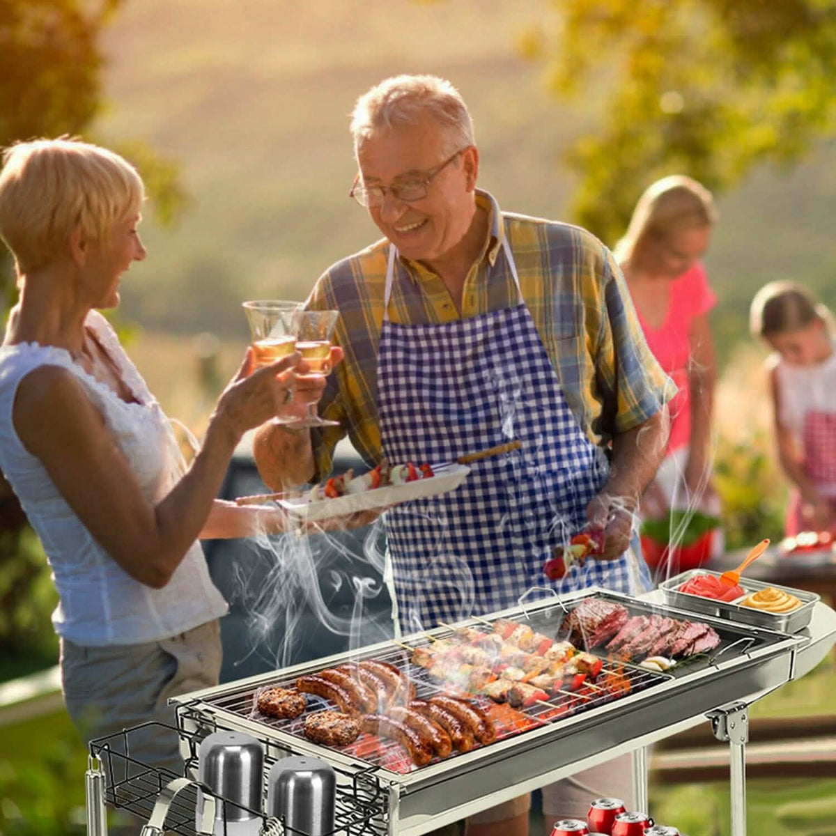 Foldable Portable Barbecue Grill - A-1 Thread Vault
