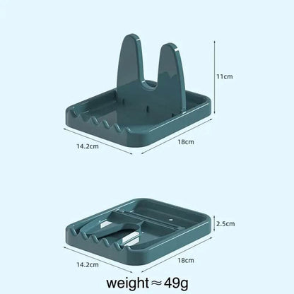 Foldable Pot Lid Rack Plastic Spoon Holder Stand Kitchen Supplies Organizer - A-1 Thread Vault
