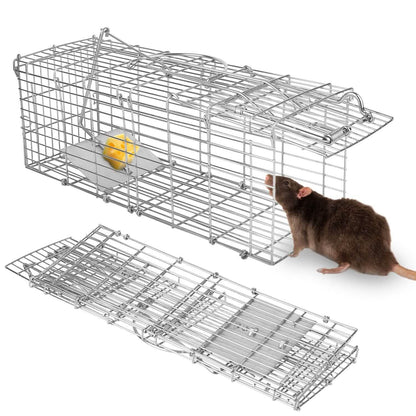 Foldable Rat Trap Cage Humane Live Rodent Trap Cage - A-1 Thread Vault