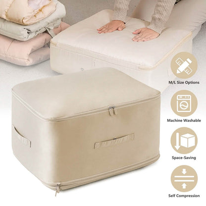 Foldable Storage Bag with Dual Zippers - A-1 Thread Vault