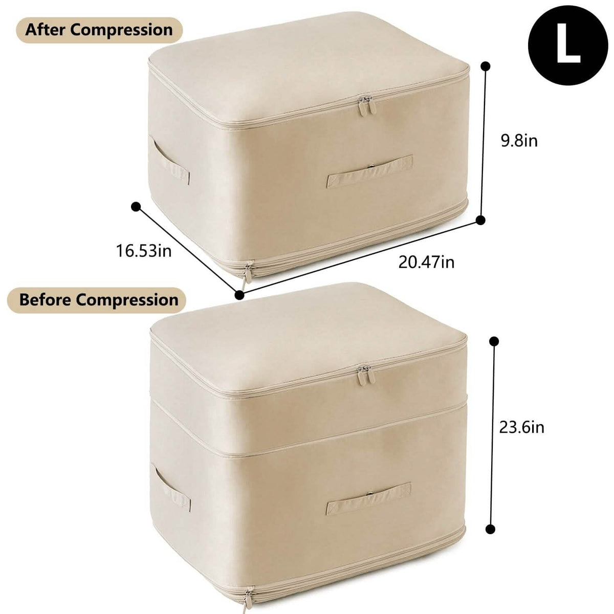 Foldable Storage Bag with Dual Zippers - A-1 Thread Vault