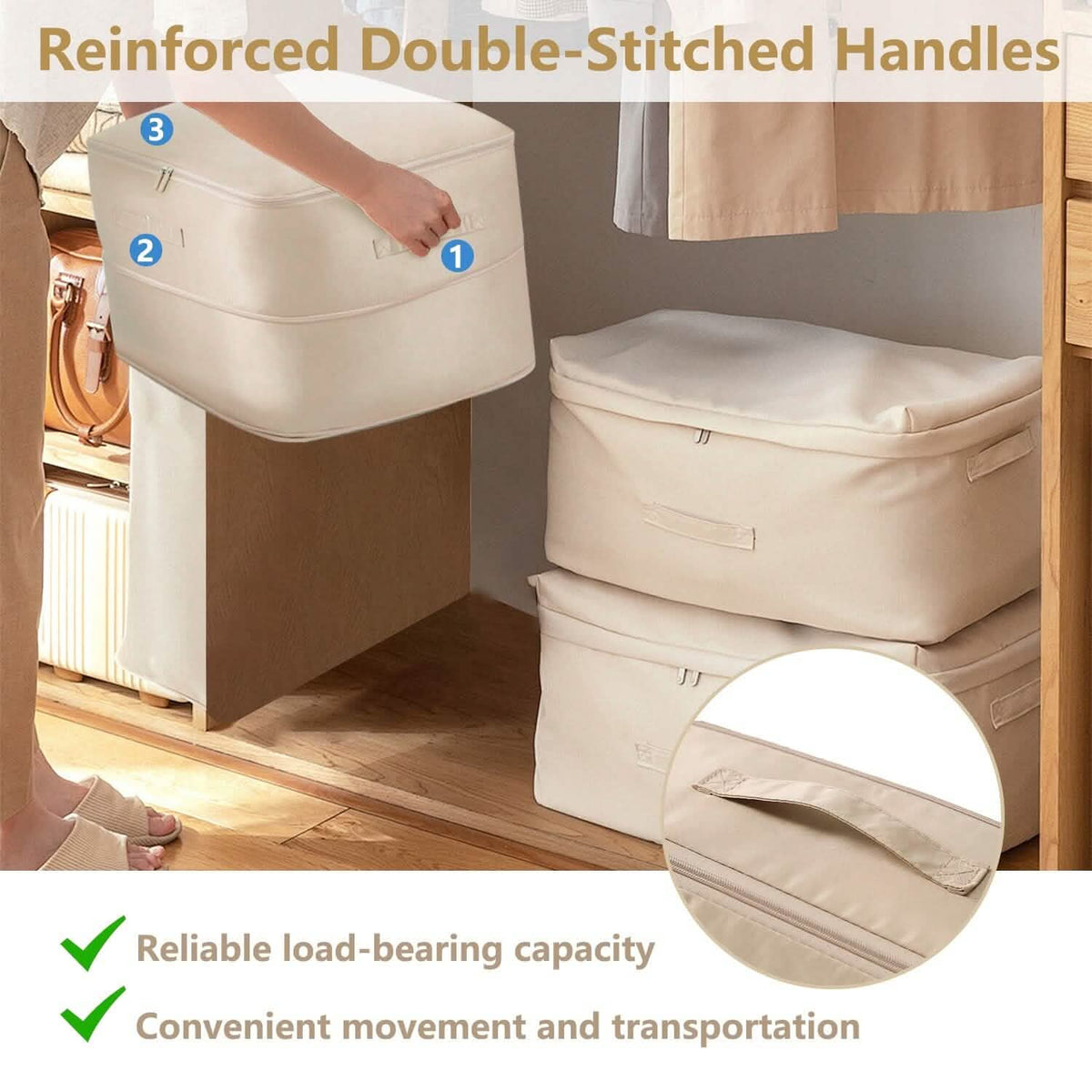 Foldable Storage Bag with Dual Zippers - A-1 Thread Vault