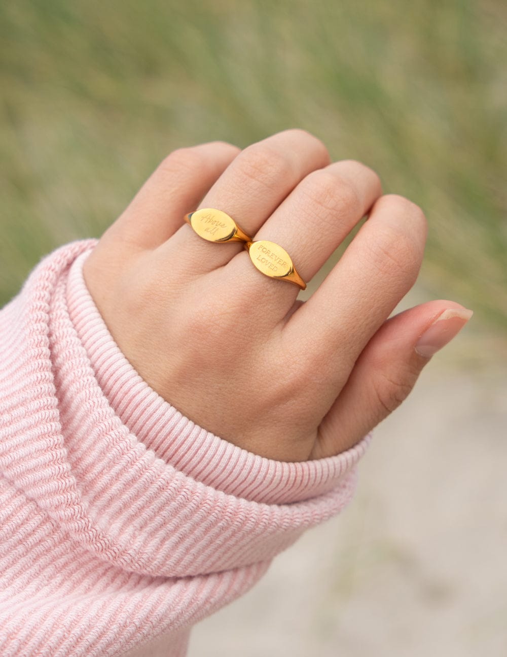 Forever Loved Oval Signet Ring - A-1 Thread Vault