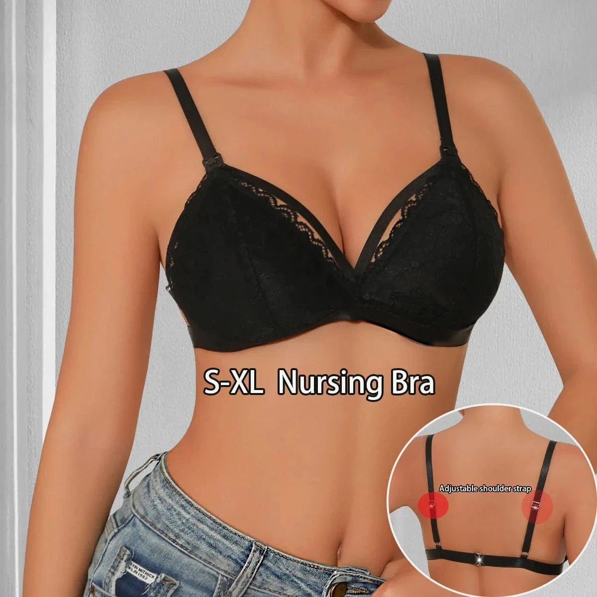 Front Open Nursing Bra Maternity Underwear For Pregnant Women Without Steel Rings And Anti Sagging Gathering Breastfeeding Bra - A-1 Thread Vault