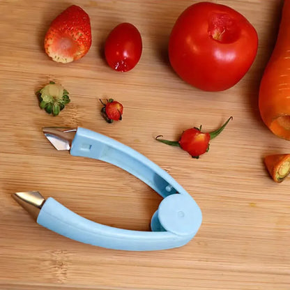 Fruit and Vegetable Stem Remover Strawberry Tomato Potato Pineapple Carrot Huller Corer Tweezers Tool Kitchen Gadget - A-1 Thread Vault