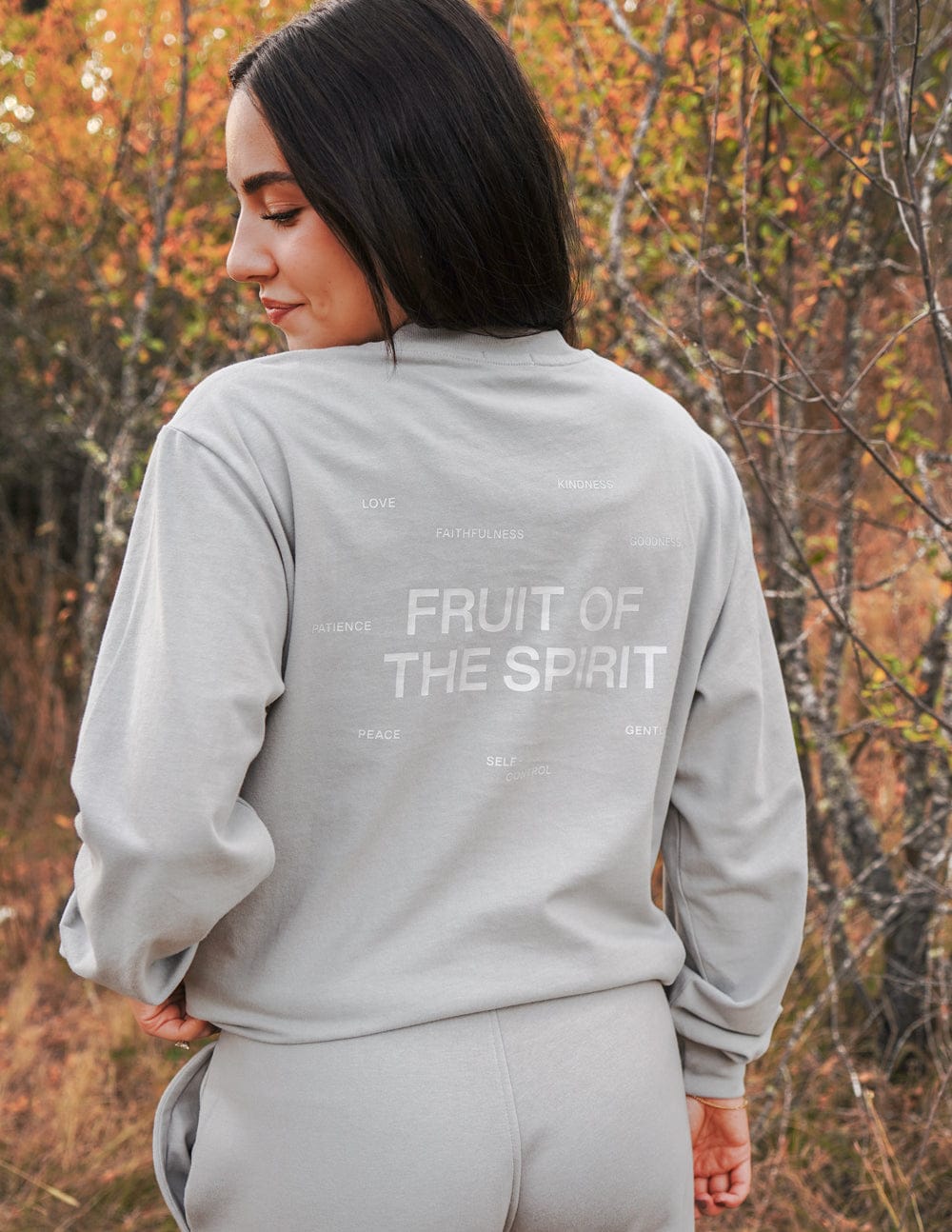 Fruit of the Spirit Grey LS Unisex Tee - A-1 Thread Vault
