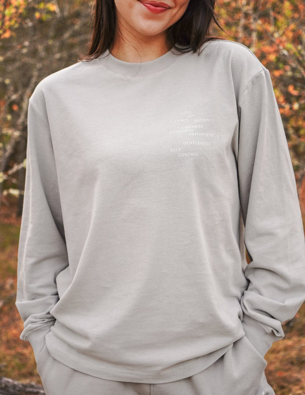 Fruit of the Spirit Grey LS Unisex Tee - A-1 Thread Vault
