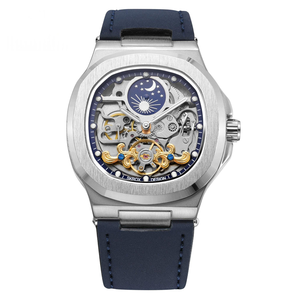 Full-automatic Mechanical Tourbillon Hollow Men's Watch - A-1 Thread Vault