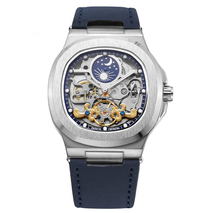 Full-automatic Mechanical Tourbillon Hollow Men's Watch - A-1 Thread Vault