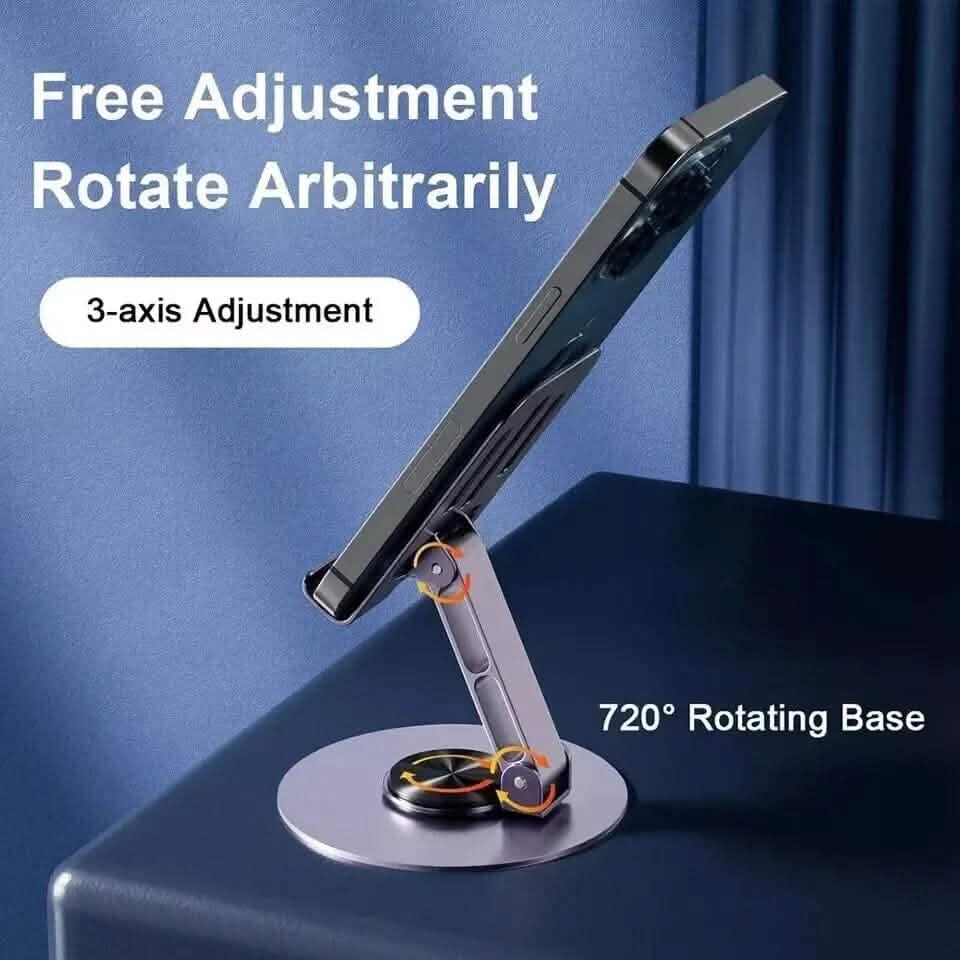 Full Metal 360-Degree Rotating Stress-Relieving Phone and Tablet Universal Stand - A-1 Thread Vault