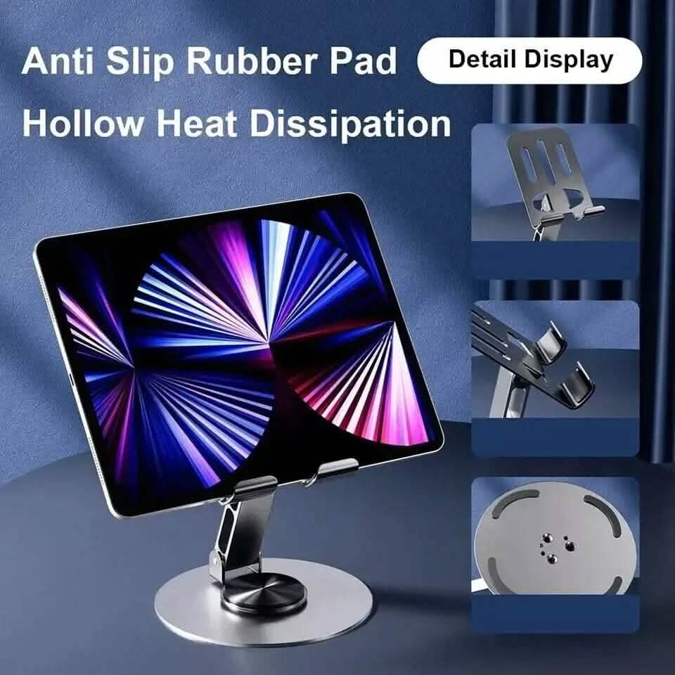 Full Metal 360-Degree Rotating Stress-Relieving Phone and Tablet Universal Stand - A-1 Thread Vault