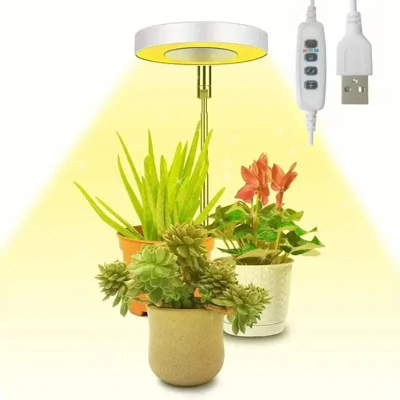 Full Spectrum LED Halo Plant Light With Stand Height Adjustable Auto Timer - A-1 Thread Vault