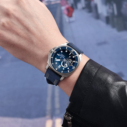 Fully Automatic Mechanical Watch With Luminous Display And Water Resistance For Men - A-1 Thread Vault