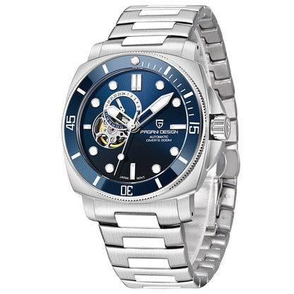 Fully Automatic Mechanical Watch With Luminous Display And Water Resistance For Men - A-1 Thread Vault