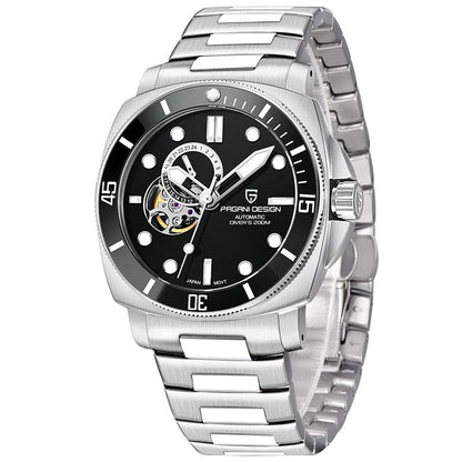 Fully Automatic Mechanical Watch With Luminous Display And Water Resistance For Men - A-1 Thread Vault