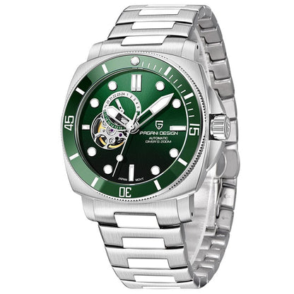 Fully Automatic Mechanical Watch With Luminous Display And Water Resistance For Men - A-1 Thread Vault