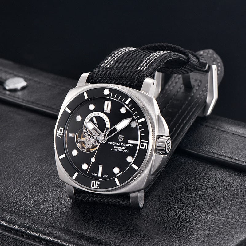 Fully Automatic Mechanical Watch With Luminous Display And Water Resistance For Men - A-1 Thread Vault
