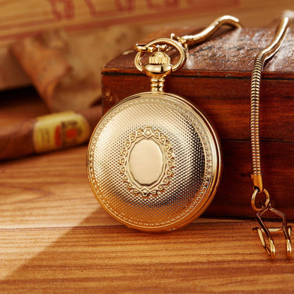 Fully Automatic Movement Flip-Open Engraved Pocket Watch - A-1 Thread Vault
