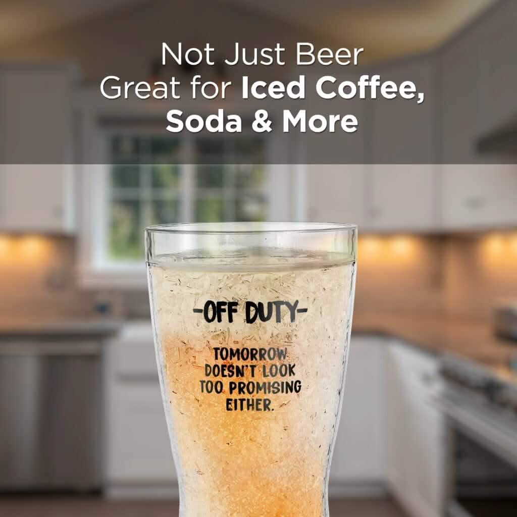 Funny Freezer Cup Double Walled Chiller Mug for Iced Cold Drinks - A-1 Thread Vault
