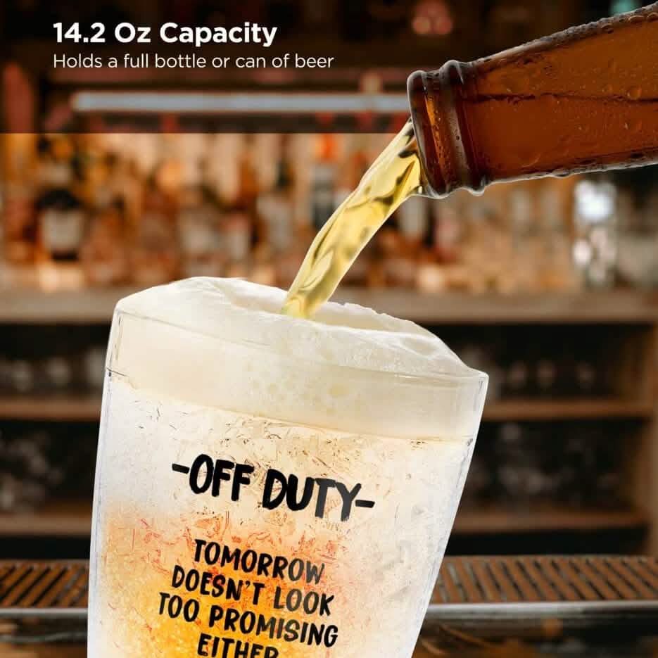 Funny Freezer Cup Double Walled Chiller Mug for Iced Cold Drinks - A-1 Thread Vault