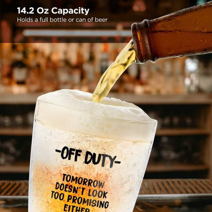 Funny Freezer Cup Double Walled Chiller Mug for Iced Cold Drinks - A-1 Thread Vault