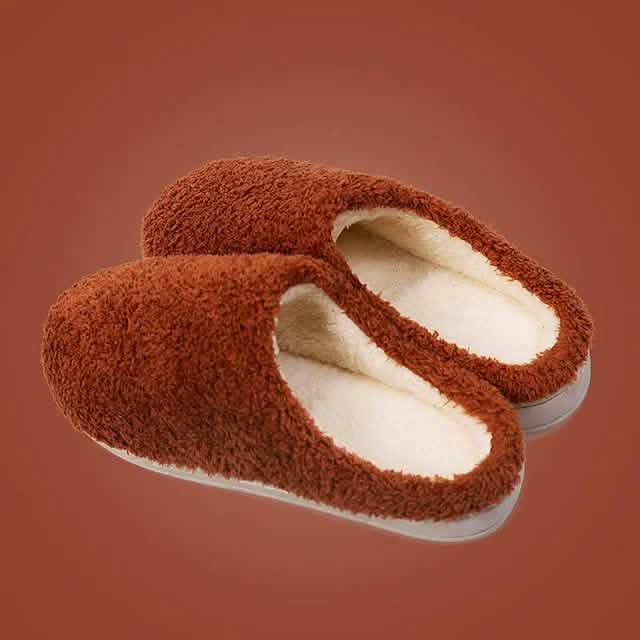Fuzzy House Slippers Memory Foam Slippers Slip - A-1 Thread Vault