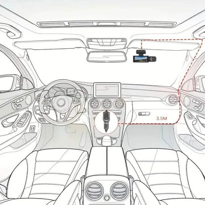 G Sensor HD Night Vision Loop Recording Wide Angle Car DVR - A-1 Thread Vault