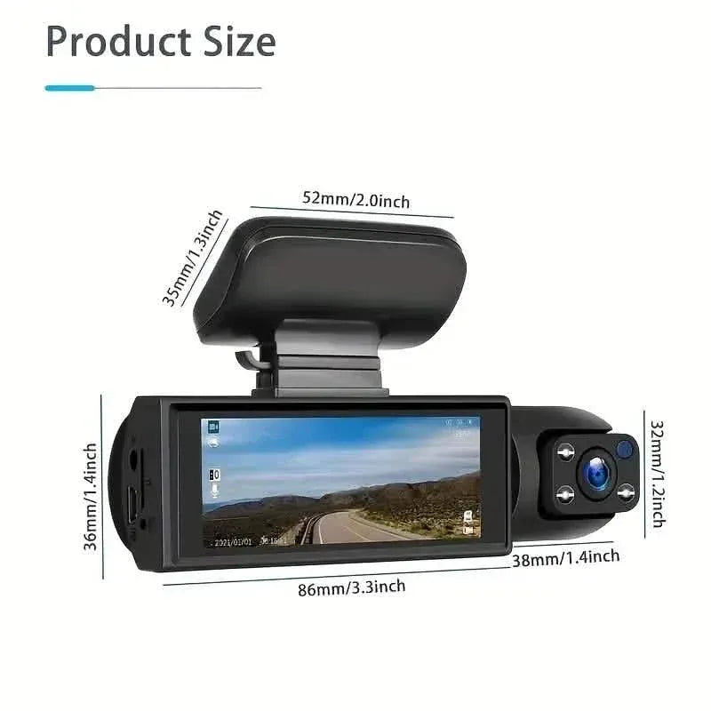 G Sensor HD Night Vision Loop Recording Wide Angle Car DVR - A-1 Thread Vault