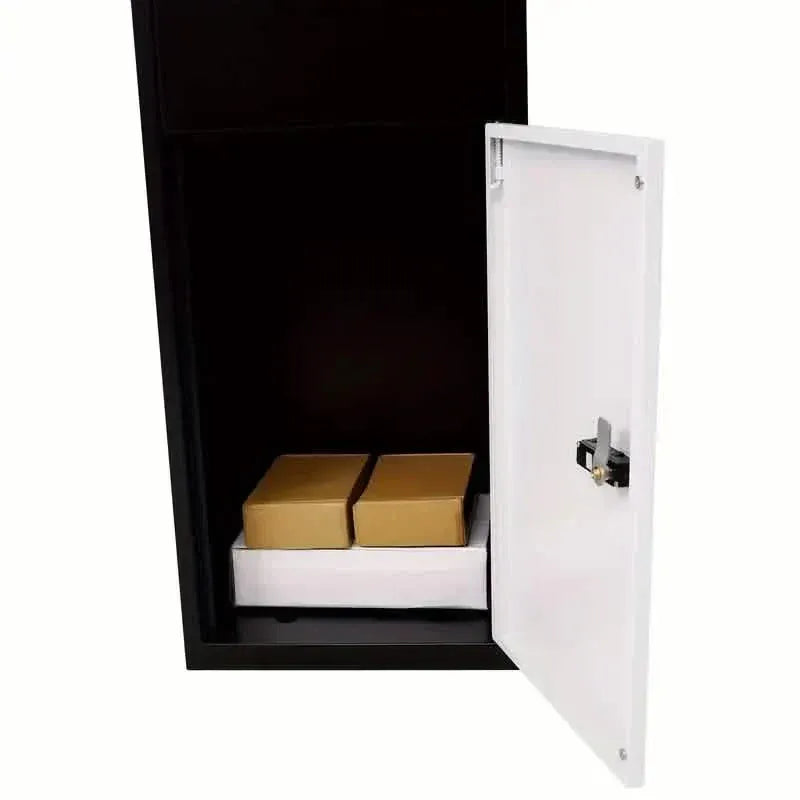 Galvanized Steel Parcel Mailbox w/Code Lock & Mounting Hardware - A-1 Thread Vault