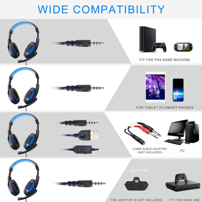 Gaming Headsets Stereo Noise Isolation Over Ear Headphone with LED Light - A-1 Thread Vault