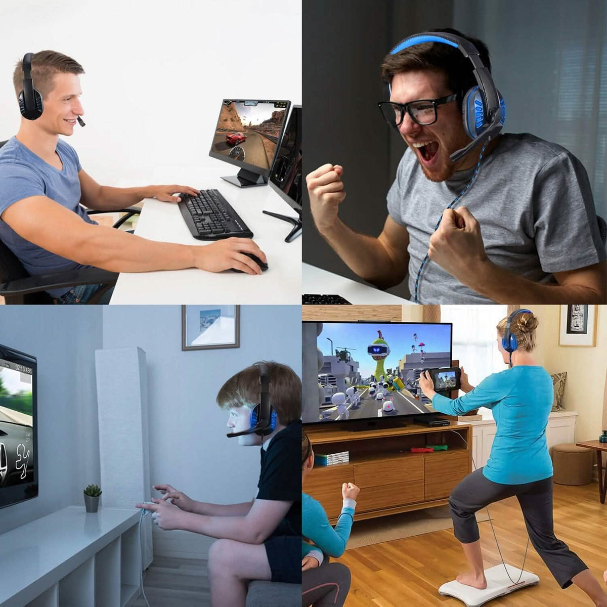Gaming Headsets Stereo Noise Isolation Over Ear Headphone with LED Light - A-1 Thread Vault