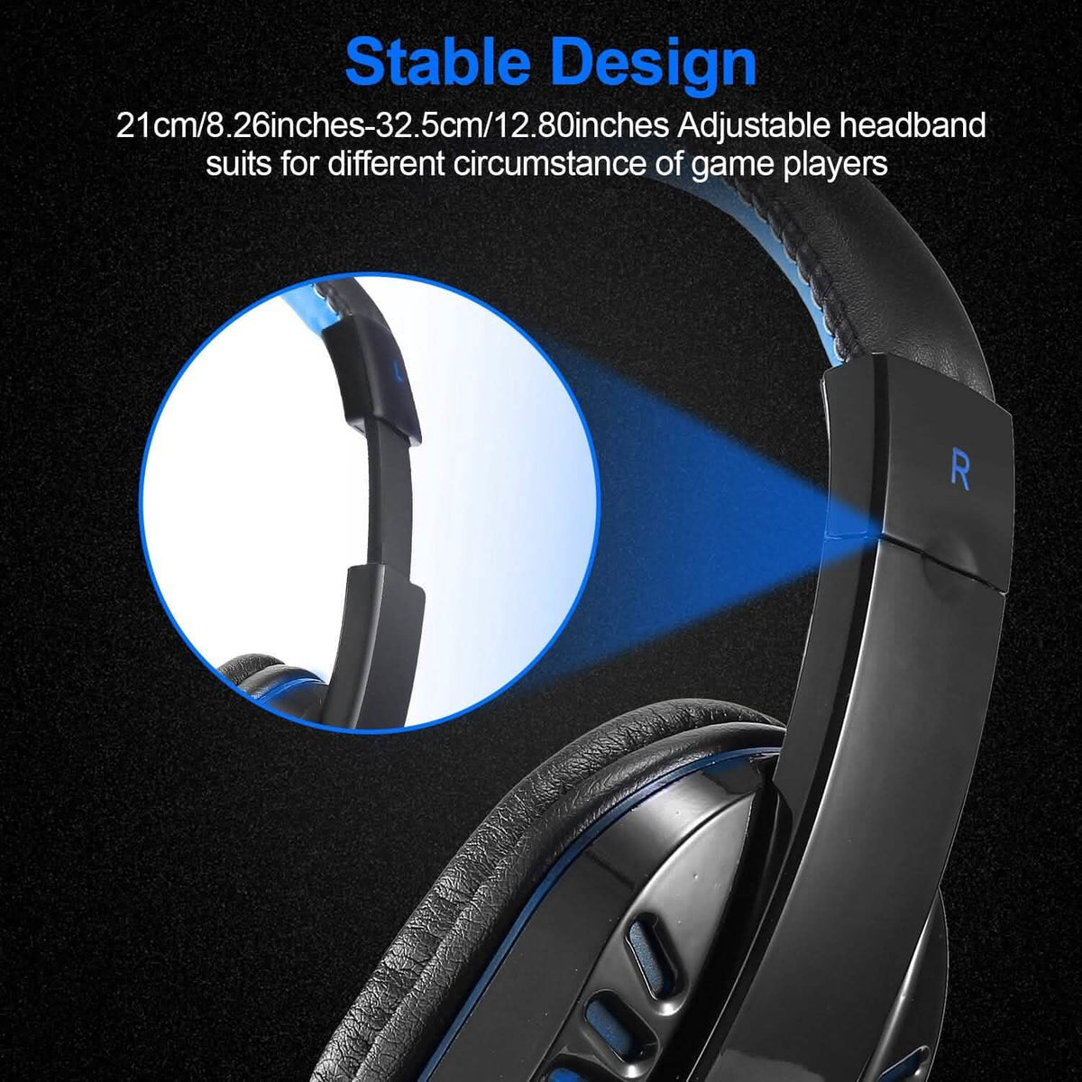 Gaming Headsets Stereo Noise Isolation Over Ear Headphone with LED Light - A-1 Thread Vault