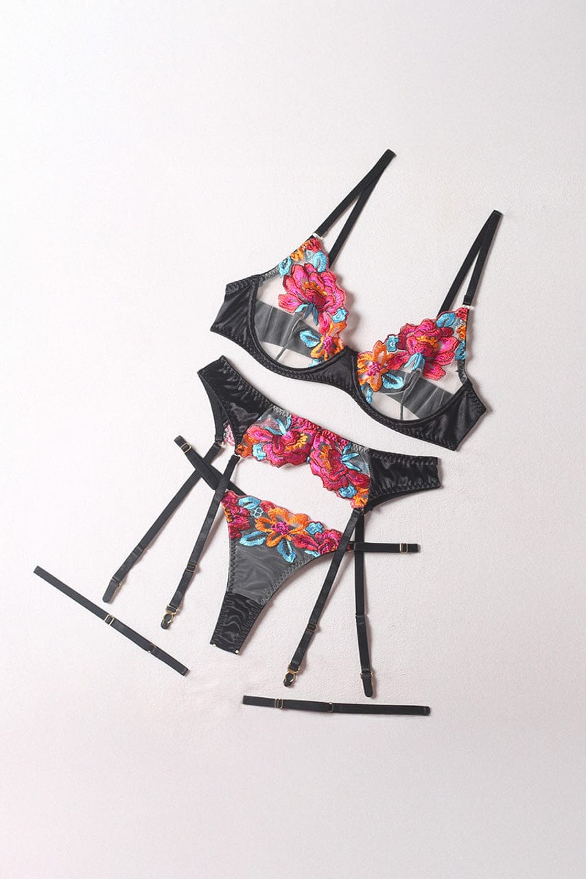Garden Bra and Garter Set - A-1 Thread Vault