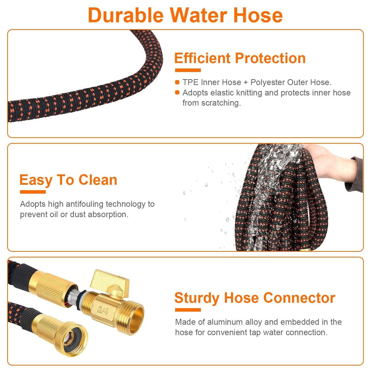 Garden Hose Watering Kit with Spray Nozzle - A-1 Thread Vault