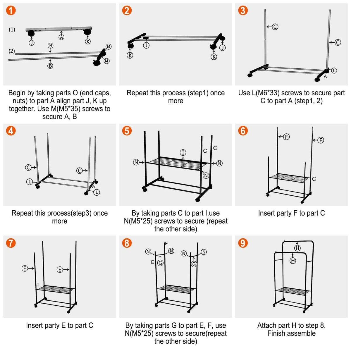 Garment Hanging Rack Clothing Organizer - A-1 Thread Vault