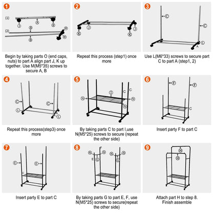 Garment Hanging Rack Clothing Organizer - A-1 Thread Vault