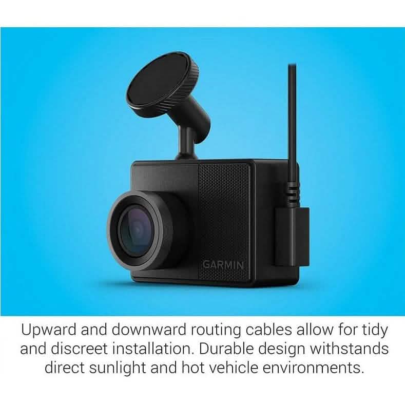 Garmin Dash Cam 57 1440p 140-degree FOV Voice Control Compact and Discreet - A-1 Thread Vault
